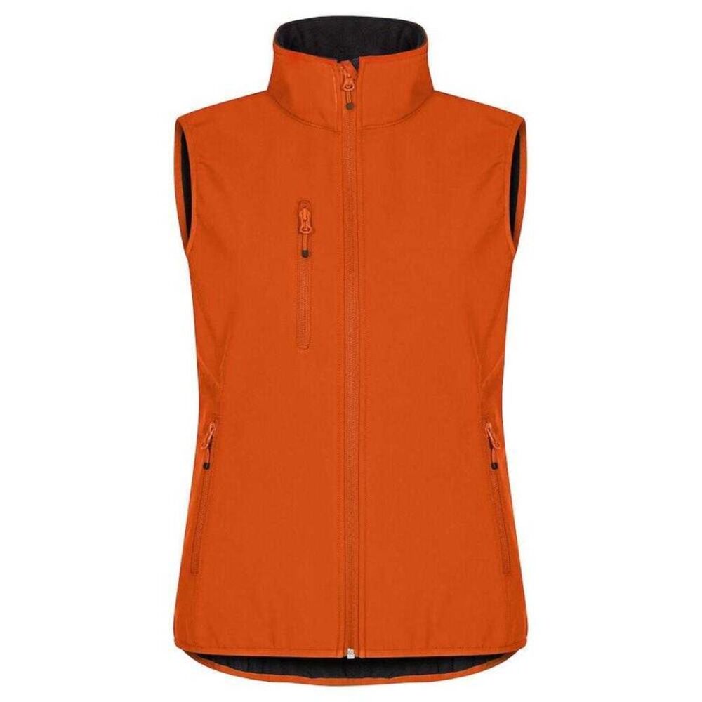 Clique Womens/Ladies Classic Softshell Body Warmer / Blood Orange